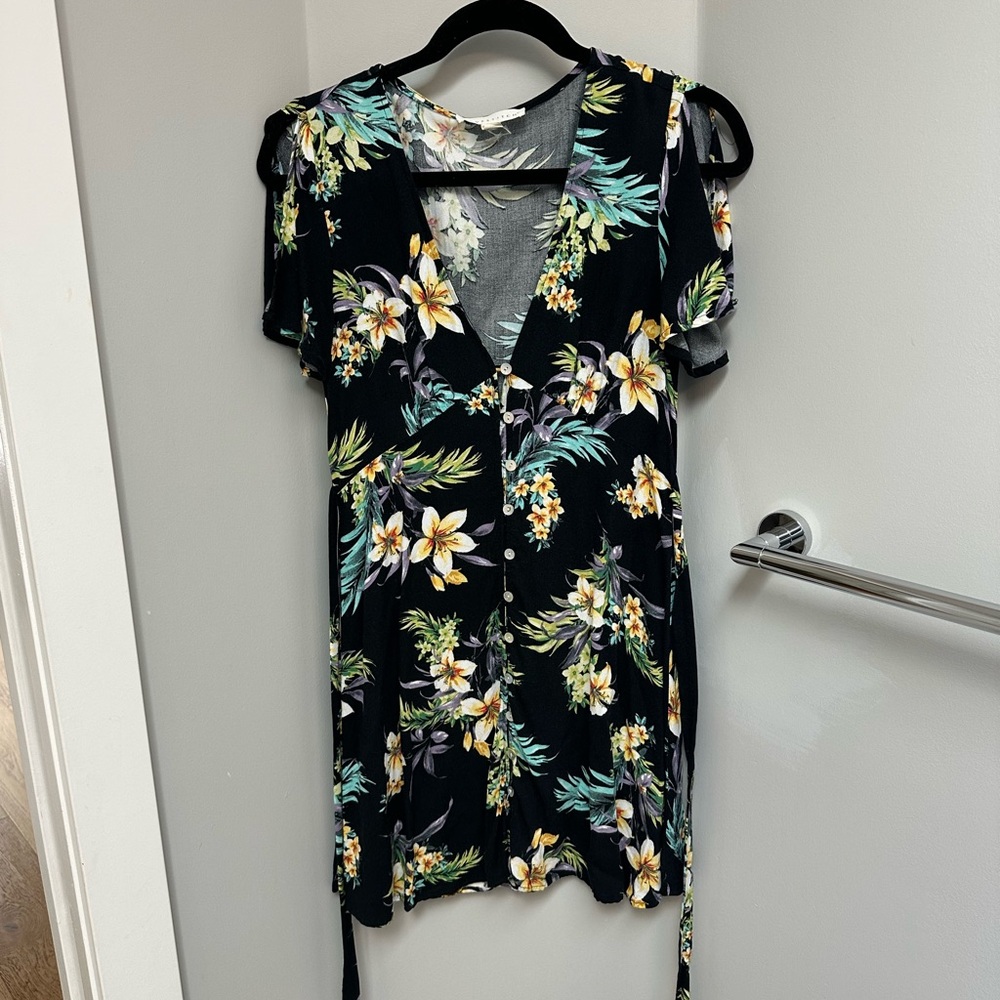 Lovestitch Gray Floral Top